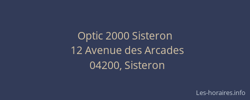 Optic 2000 Sisteron
