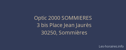 Optic 2000 SOMMIERES