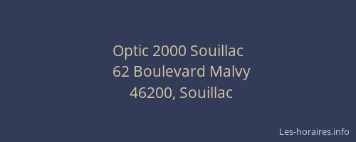 Optic 2000 Souillac