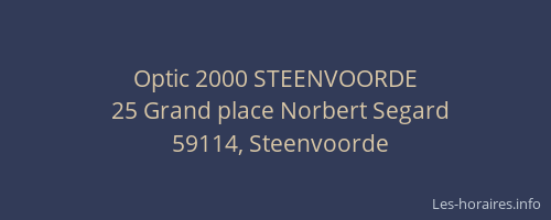 Optic 2000 STEENVOORDE