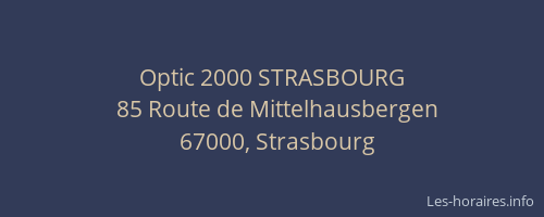 Optic 2000 STRASBOURG