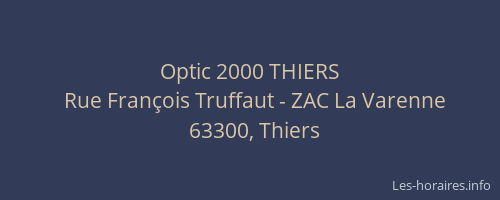 Optic 2000 THIERS
