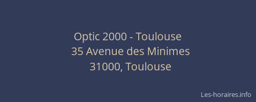 Optic 2000 - Toulouse