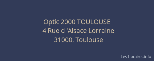 Optic 2000 TOULOUSE