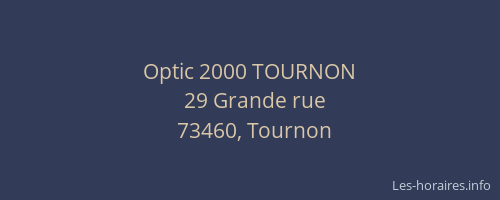 Optic 2000 TOURNON