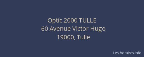 Optic 2000 TULLE