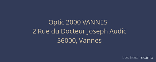Optic 2000 VANNES