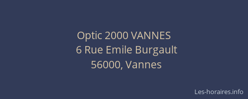 Optic 2000 VANNES