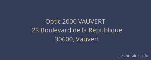 Optic 2000 VAUVERT