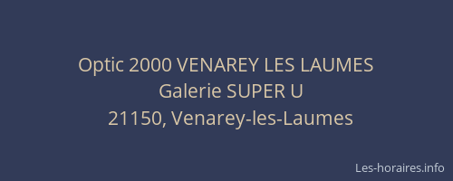 Optic 2000 VENAREY LES LAUMES