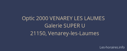Optic 2000 VENAREY LES LAUMES