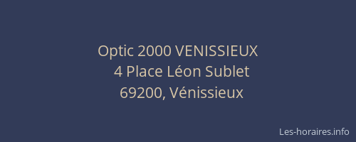 Optic 2000 VENISSIEUX