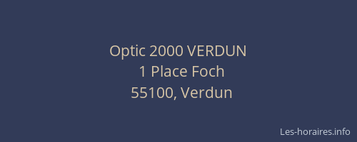 Optic 2000 VERDUN