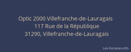 Optic 2000 Villefranche-de-Lauragais