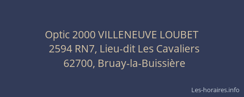 Optic 2000 VILLENEUVE LOUBET