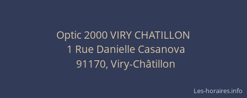 Optic 2000 VIRY CHATILLON
