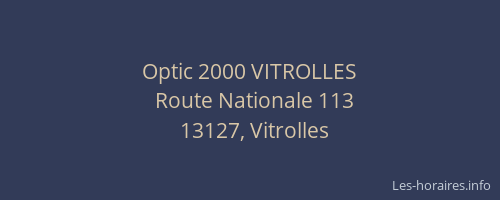 Optic 2000 VITROLLES