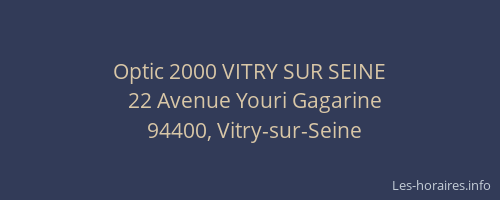 Optic 2000 VITRY SUR SEINE