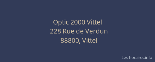 Optic 2000 Vittel