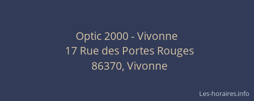 Optic 2000 - Vivonne