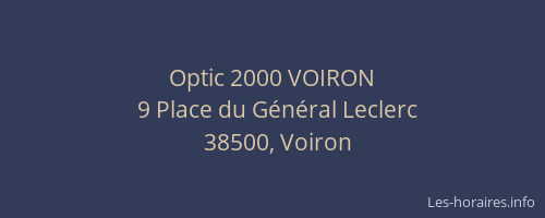 Optic 2000 VOIRON