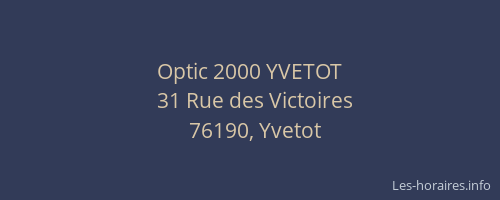 Optic 2000 YVETOT