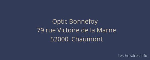 Optic Bonnefoy