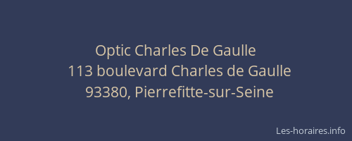 Optic Charles De Gaulle