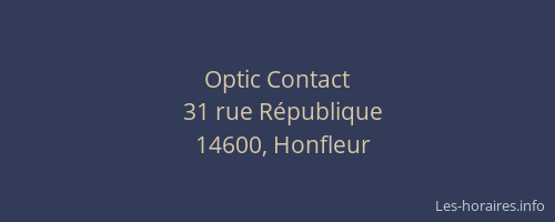 Optic Contact