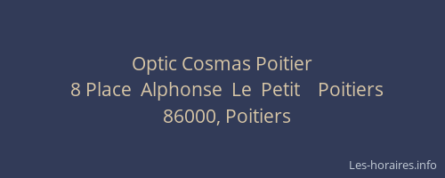 Optic Cosmas Poitier