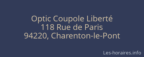 Optic Coupole Liberté