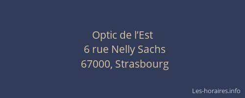 Optic de l’Est