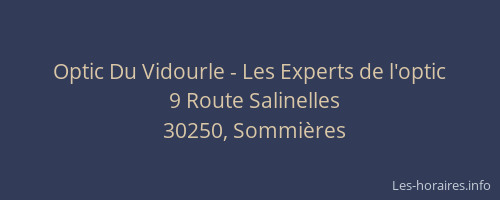 Optic Du Vidourle - Les Experts de l'optic