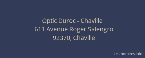 Optic Duroc - Chaville