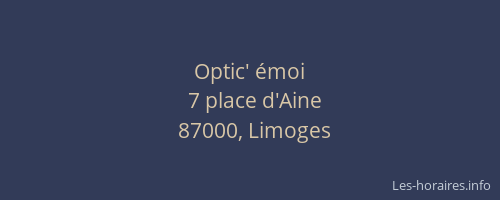 Optic' émoi