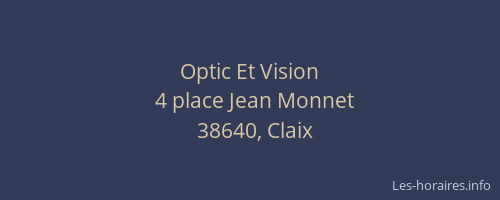 Optic Et Vision