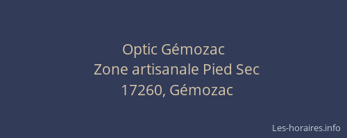 Optic Gémozac