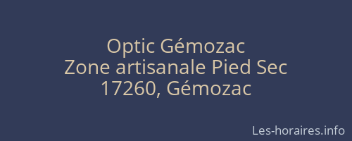 Optic Gémozac