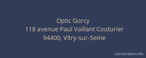 Optic Gorcy