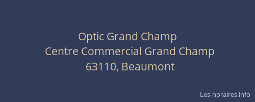 Optic Grand Champ