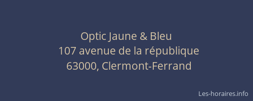 Optic Jaune & Bleu