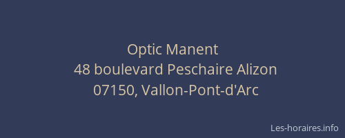Optic Manent