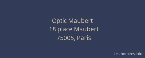 Optic Maubert