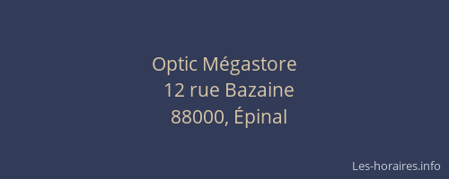 Optic Mégastore