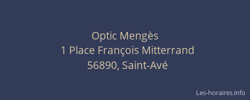 Optic Meng&egrave;s