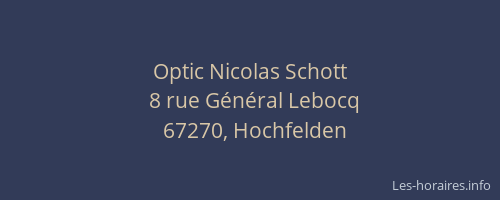 Optic Nicolas Schott