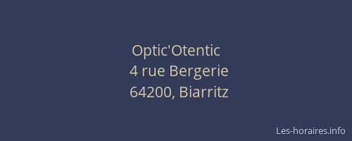 Optic'Otentic