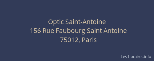 Optic Saint-Antoine