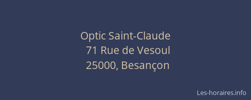 Optic Saint-Claude