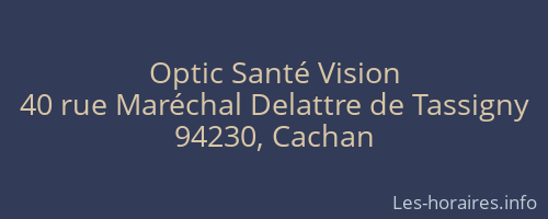 Optic Santé Vision